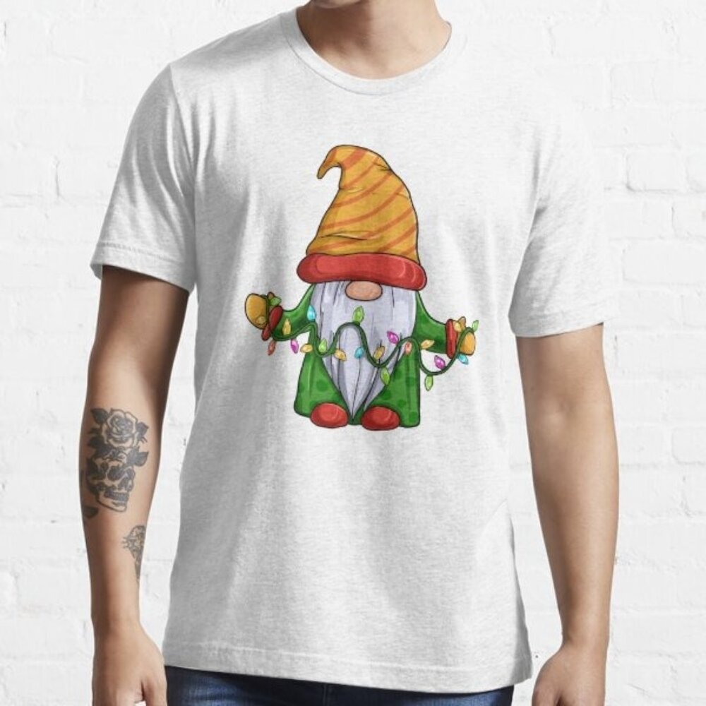 Christmas Gnome Holding Light Shirt